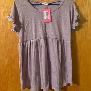 Lilac Babydoll Top